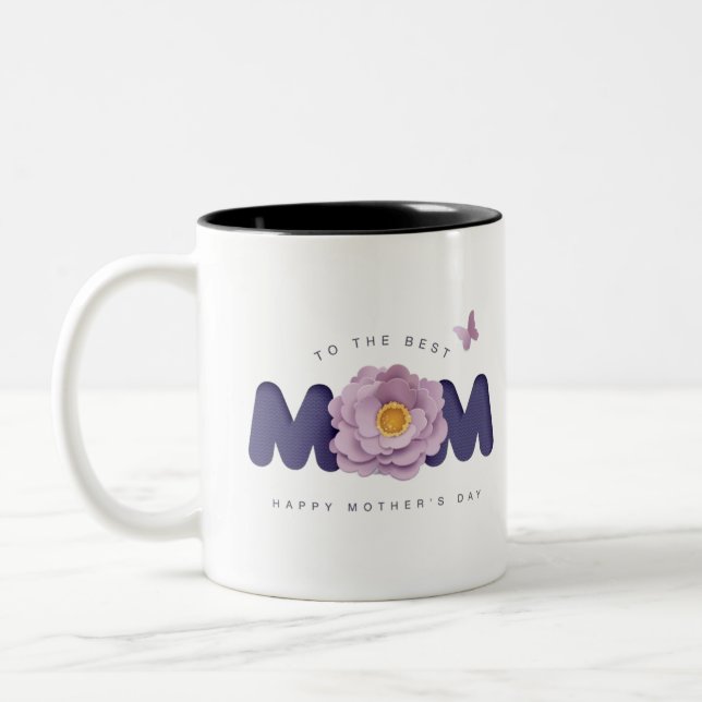 Caneca De Café Em Dois Tons Mug gift for mothers (Esquerda)