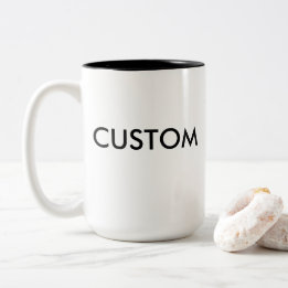 Caneca De Café Em Dois Tons Mug grande de 15 oz com dois tons personalizados -