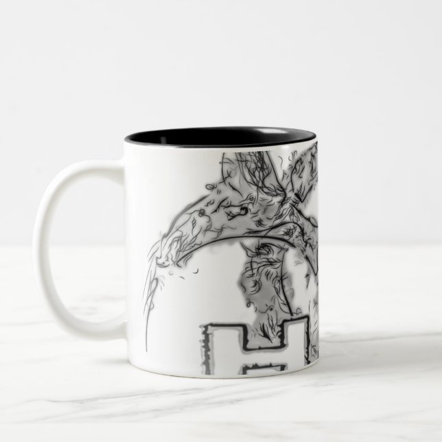 Caneca De Café Em Dois Tons Mug HEX (Esquerda)