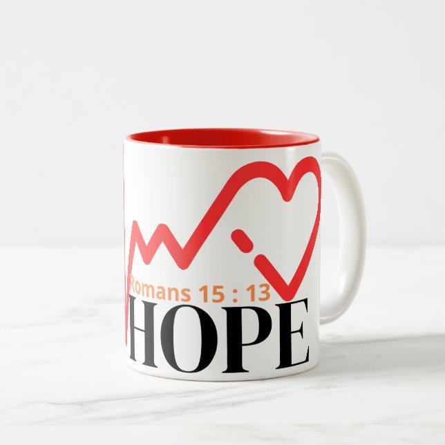 Caneca De Café Em Dois Tons Mug-Hope (Frente Esquerda)
