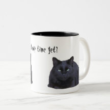 Mug - Hora do cochilo? Gato Negro