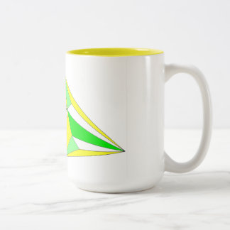 Caneca De Café Em Dois Tons Mug Ir antes em sinfonia de amarelo e de verde