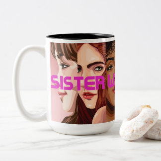 Caneca De Café Em Dois Tons Mug (Irmã Wives Power)