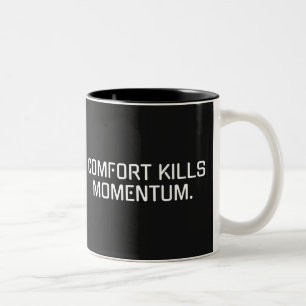 Caneca De Café Em Dois Tons Mug Motivacional "Matares de conforto"