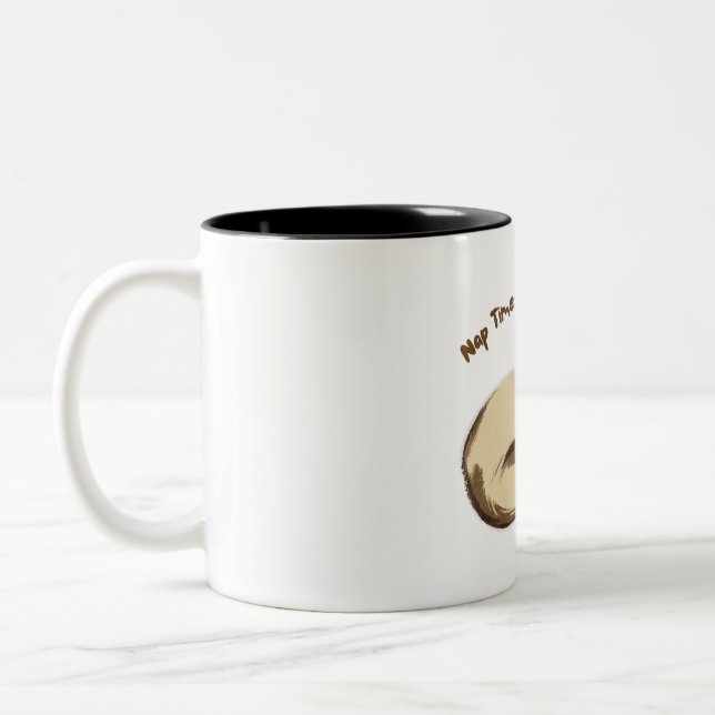 Caneca De Café Em Dois Tons mug nap time is the best time (Esquerda)