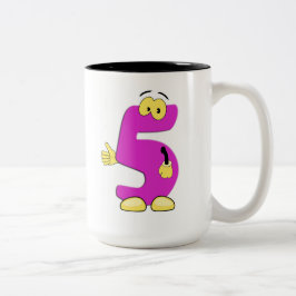 Caneca De Café Em Dois Tons Mug Numerado