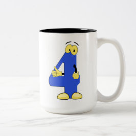 Caneca De Café Em Dois Tons Mug Numerado