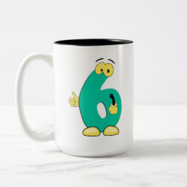 Caneca De Café Em Dois Tons Mug Numerado