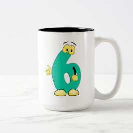Caneca De Café Em Dois Tons Mug Numerado