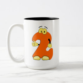Caneca De Café Em Dois Tons Mug Numerado
