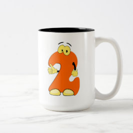 Caneca De Café Em Dois Tons Mug Numerado