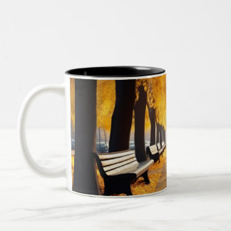 Caneca De Café Em Dois Tons Mug, outono de design