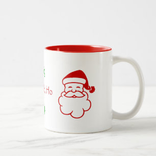 Caneca De Café Em Dois Tons Mug - Papais noeis e Holly