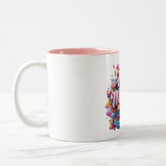 Caneca De Café Em Dois Tons Mug para dia de as mães de presente