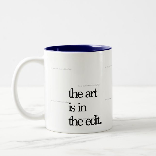 Caneca De Café Em Dois Tons Mug para Editores (Esquerda)