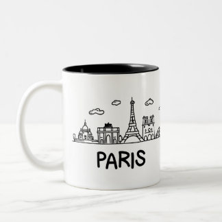 Caneca De Café Em Dois Tons Mug Paris