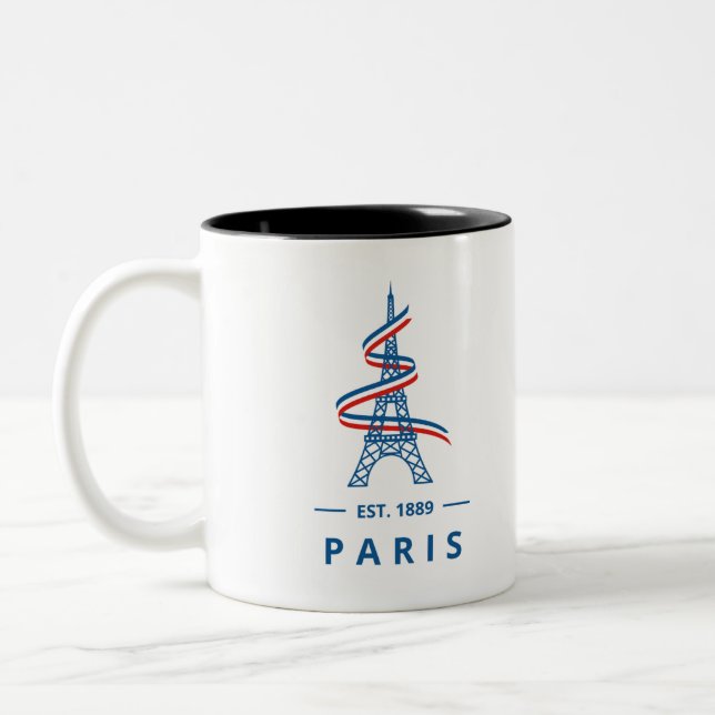 Caneca De Café Em Dois Tons Mug Paris (Esquerda)