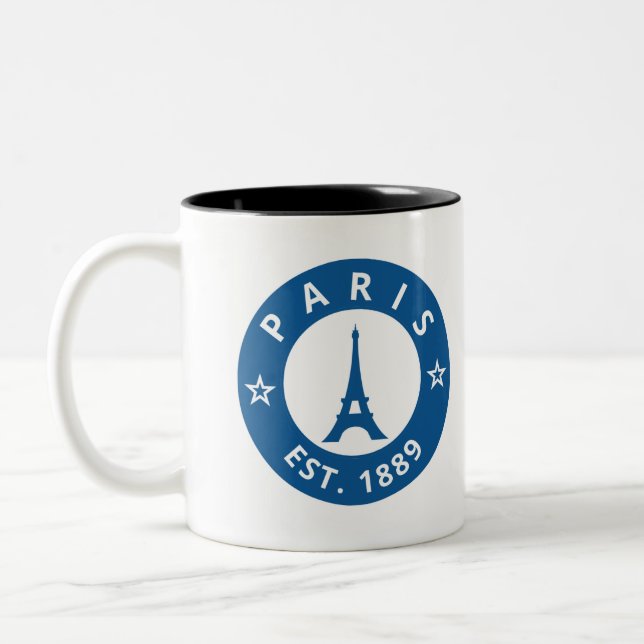 Caneca De Café Em Dois Tons Mug Paris (Esquerda)