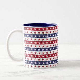 Caneca De Café Em Dois Tons Mug Patriótico