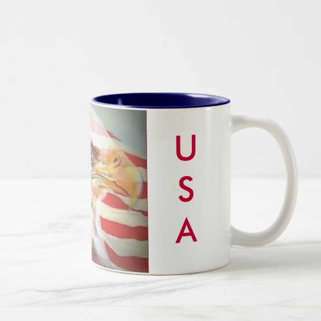 Caneca De Café Em Dois Tons Mug Patriótico (Direita)
