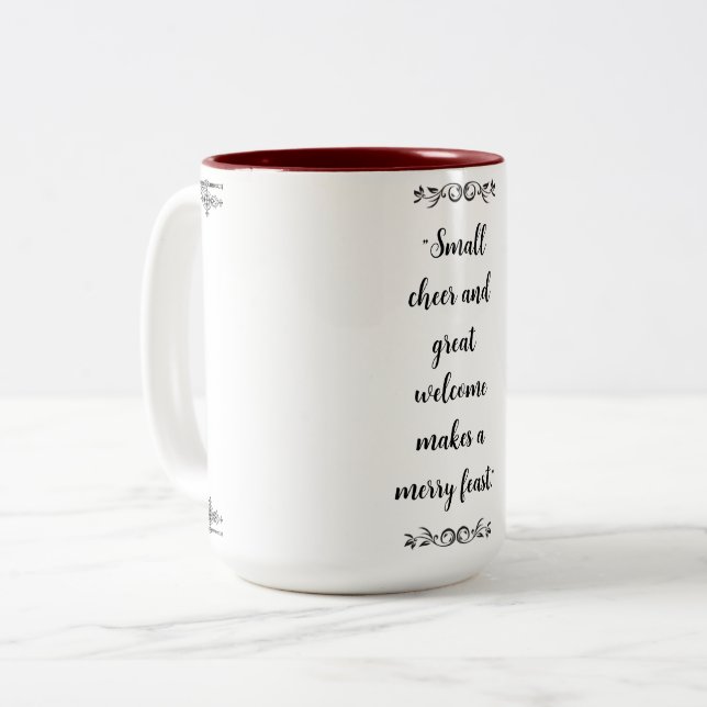 Caneca De Café Em Dois Tons Mug Personalizado (Frente Esquerda)