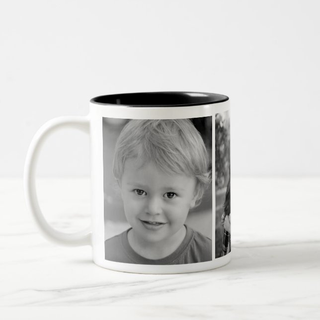 Caneca De Café Em Dois Tons Mug Personalizado de Fotografia (Esquerda)