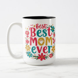 Caneca De Café Em Dois Tons Mug personalizado do dia da mãe - presente persona