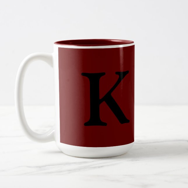 CANECA DE CAFÉ EM DOIS TONS MUG PERSONALIZADO KV (Esquerda)