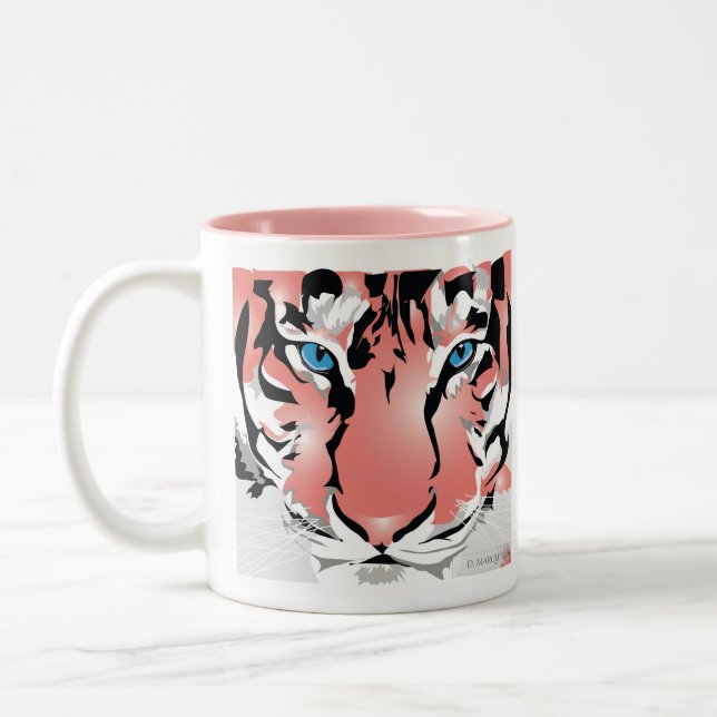 CANECA DE CAFÉ EM DOIS TONS MUG PERSONALIZADO - TIGER DE PEACH (Esquerda)