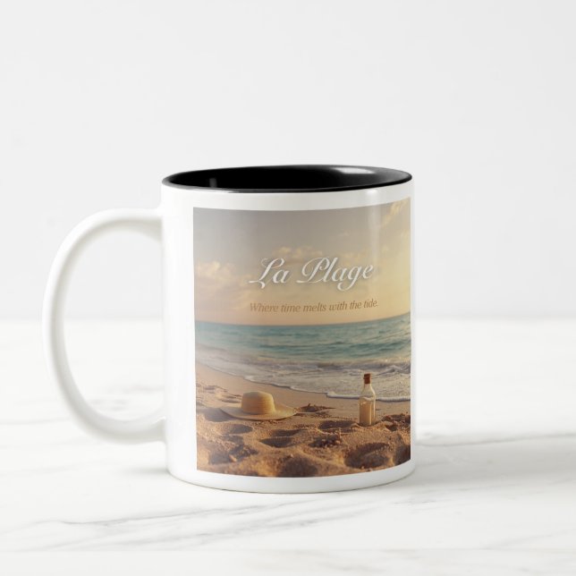 Caneca De Café Em Dois Tons Mug Plage et Océan (Esquerda)