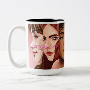 Caneca De Café Em Dois Tons Mug (Poligênio: Um Rei e Muitas Esposas Irmãs!)