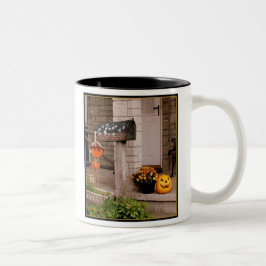 Caneca De Café Em Dois Tons Mug 'Porch Halloween'