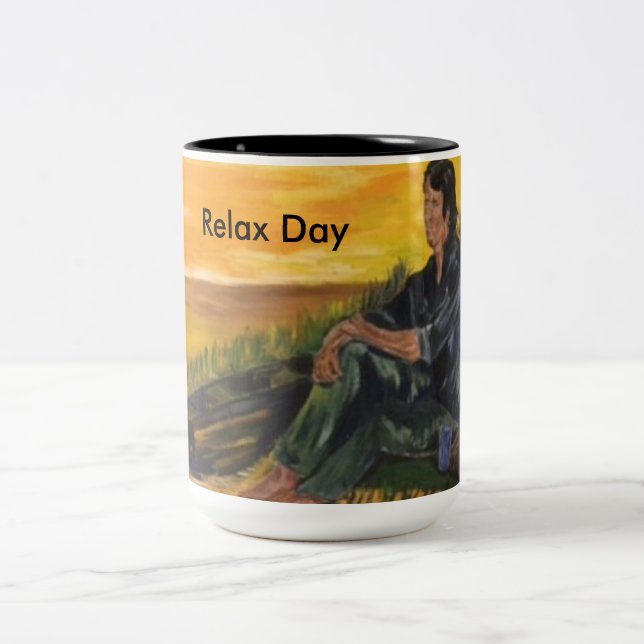 Caneca De Café Em Dois Tons Mug relaxado Day by Sarr (Centro)