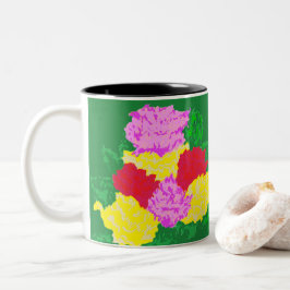 Caneca De Café Em Dois Tons Mug - Rosas
