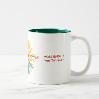 Caneca De Café Em Dois Tons MUG~Small: SOLAR & VENTO POWER~ para a ENERGIA!