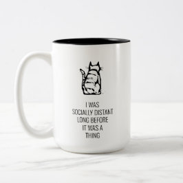 Caneca De Café Em Dois Tons Mug Socialmente Distante