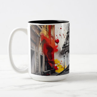 Caneca De Café Em Dois Tons Mug Street Art "Urban Dreams" PARIS