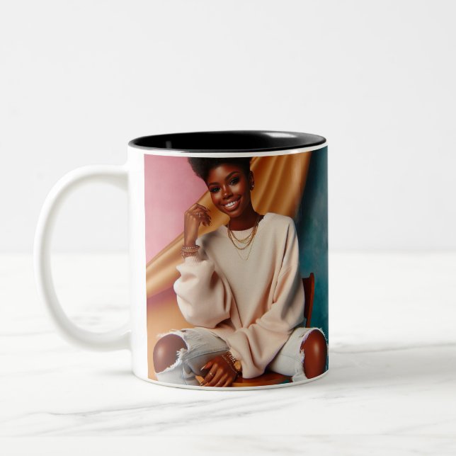 Caneca De Café Em Dois Tons Mug "Sunshine & Slay" (Esquerda)