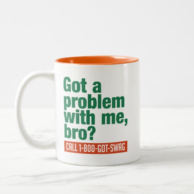 Caneca De Café Em Dois Tons Mug SWAG - escolher estilo (Esquerda)