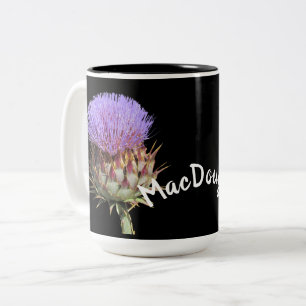 Caneca De Café Em Dois Tons Mug - Thistes com Nome