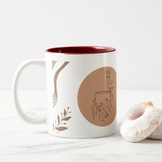 Caneca De Café Em Dois Tons Mug with legend life is better after coffee