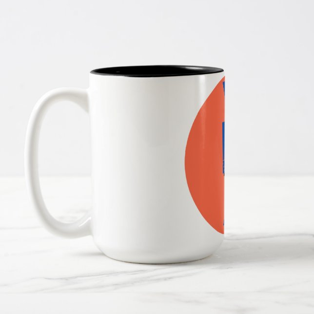 Caneca De Café Em Dois Tons mug with logo (Esquerda)