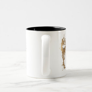 Caneca De Café Em Dois Tons mug with wolf