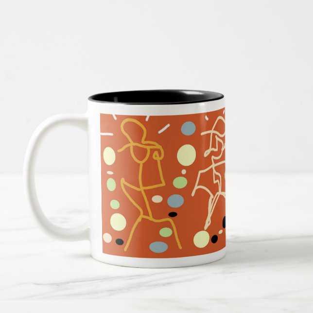 Caneca De Café Em Dois Tons Muggles Aug23 3 numéricos (Esquerda)