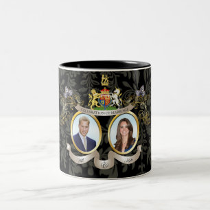 Caneca De Café Em Dois Tons Mugs do Memorando de casamento do Will+Kate