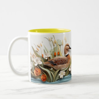 Caneca De Café Em Dois Tons Mugs e Cups design 3D