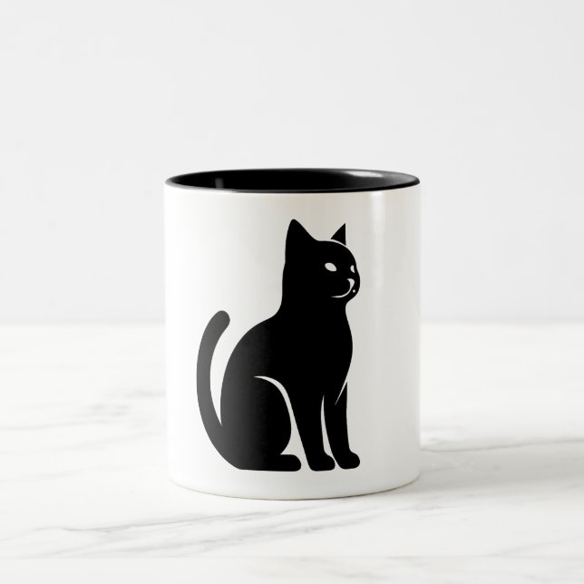 CANECA DE CAFÉ EM DOIS TONS MÚGS E XINAS DE GATO (Centro)
