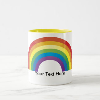 Caneca De Café Em Dois Tons Mugs Personalizados do Orgulho Arco-Íris