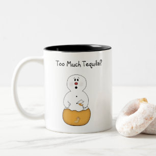 Caneca De Café Em Dois Tons Muita Tequila Snowman Mug