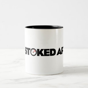 Caneca De Café Em Dois Tons Muito Animado
